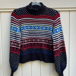 American Eagle Fair Isle sweater small multicolor